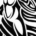 Tribal design of Prometheus taking the sword from Zeus..
